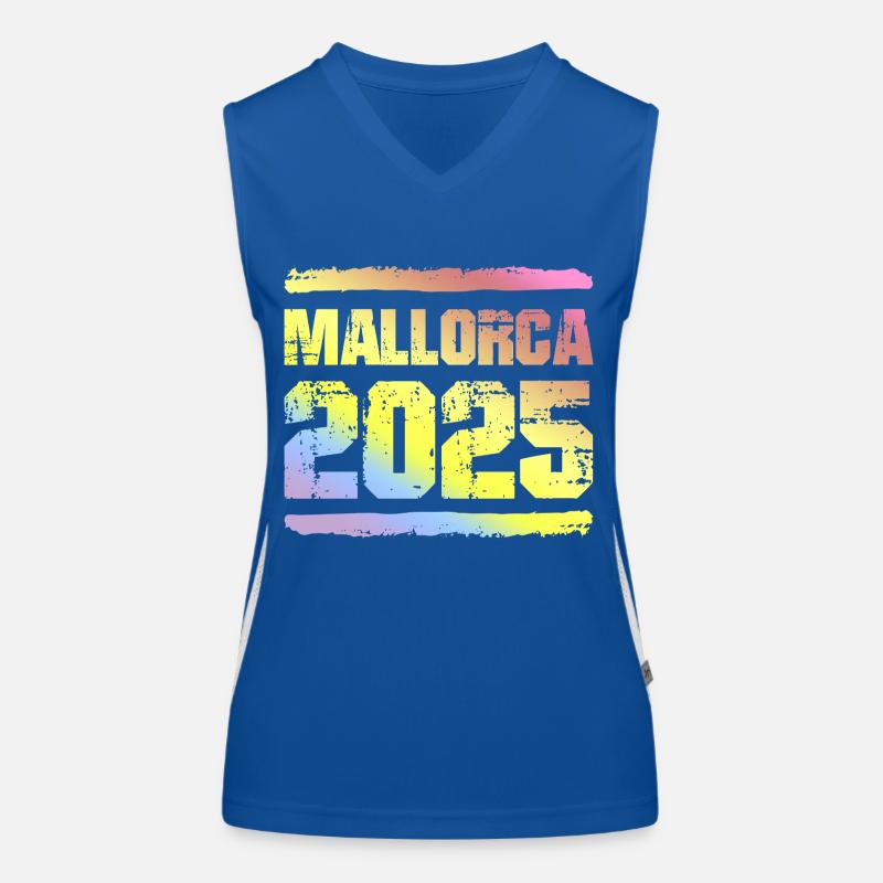 Mallorca 2025 Bunt Funktionelles Kontrast-Tank Top für Frauen