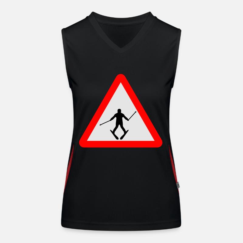 Ski Débardeur respirant contrasté Femme