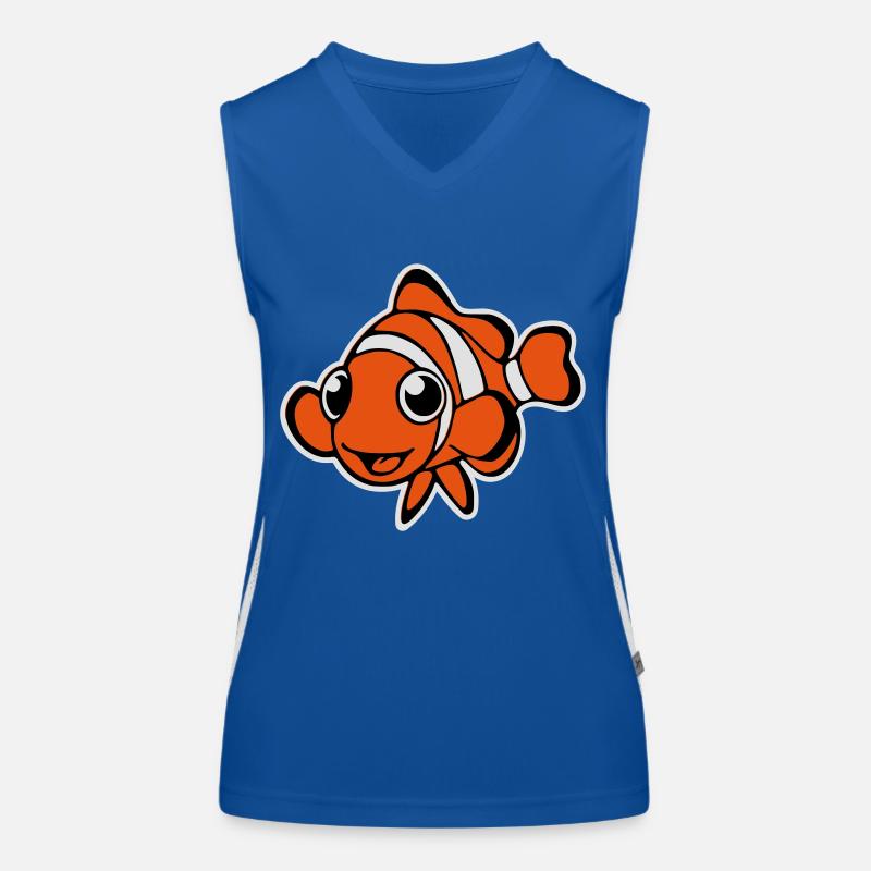 Clownfisch (Vektor) Débardeur respirant contrasté Femme