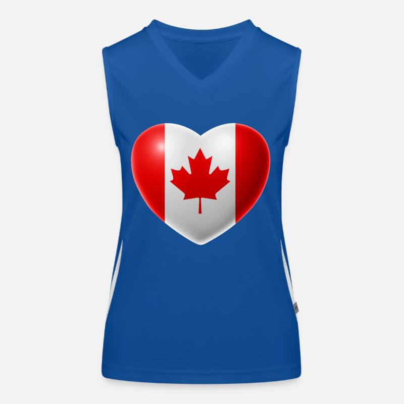 Herz (Kanada / Canada) Funktionelles Kontrast-Tank Top für Frauen