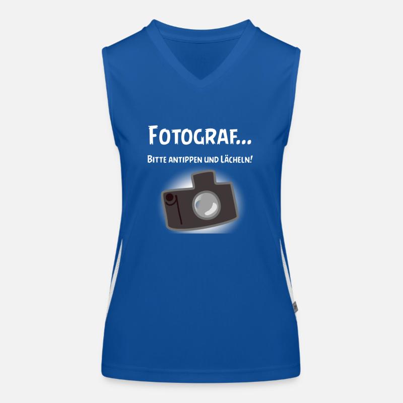 Fotograf - Bitte antippen Funktionelles Kontrast-Tank Top für Frauen