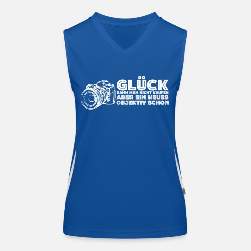 Fotografen Glück Kamera Funktionelles Kontrast-Tank Top für Frauen