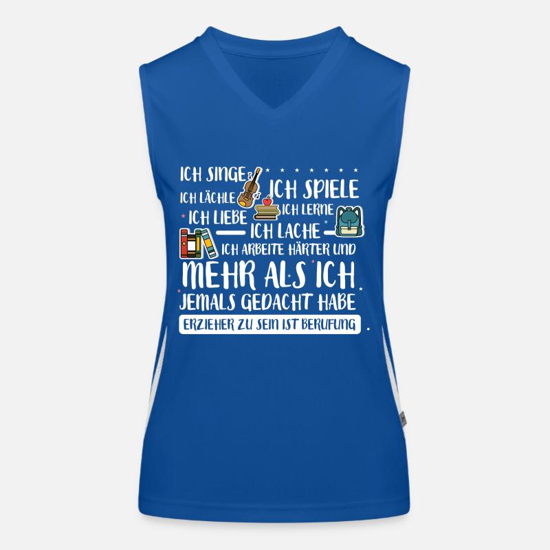 Erzieher ist ein Berufung Funktionelles Kontrast-Tank Top für Frauen