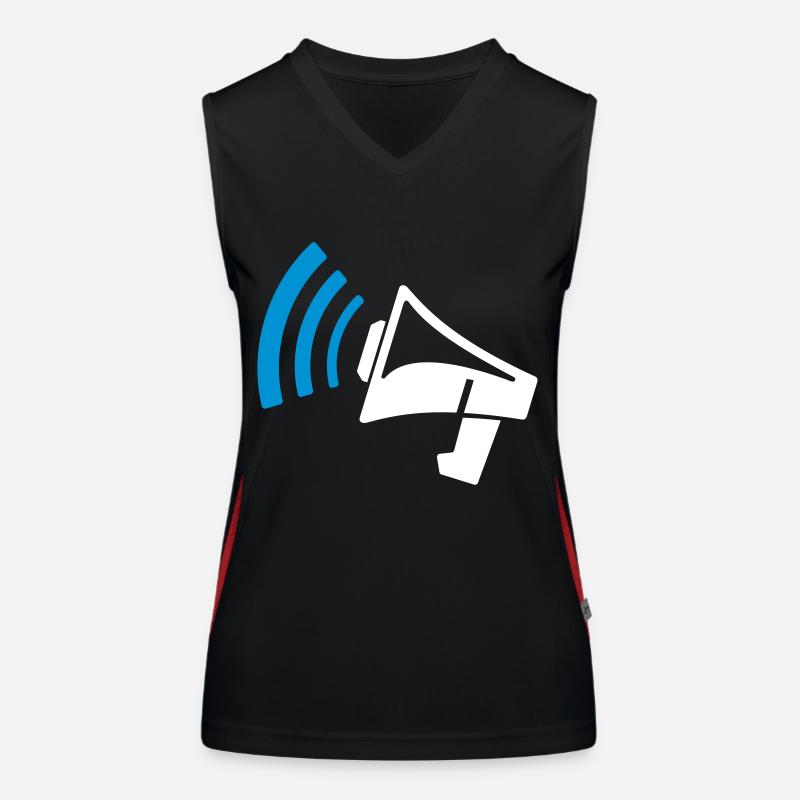 Megaphone gift Women's Functional Contrast Tank Top