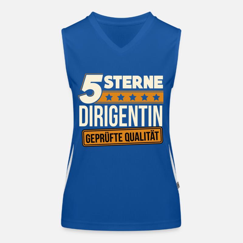 Dirigentin Chorleiterin Chor Gesangschor Geschenk Funktionelles Kontrast-Tank Top für Frauen