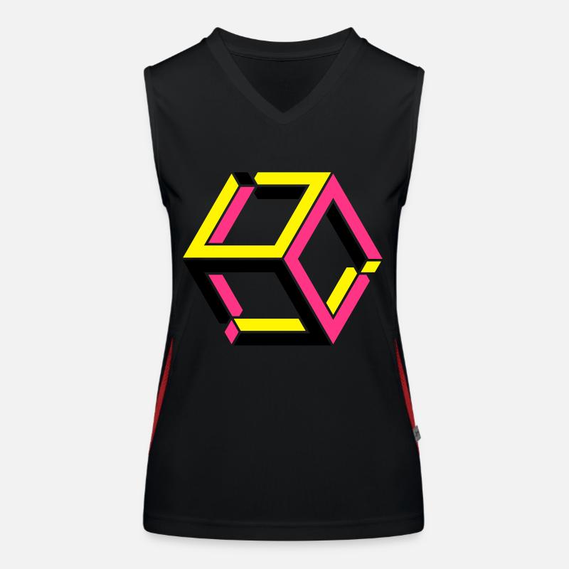 Impossible Figures 81B Women's Functional Contrast Tank Top