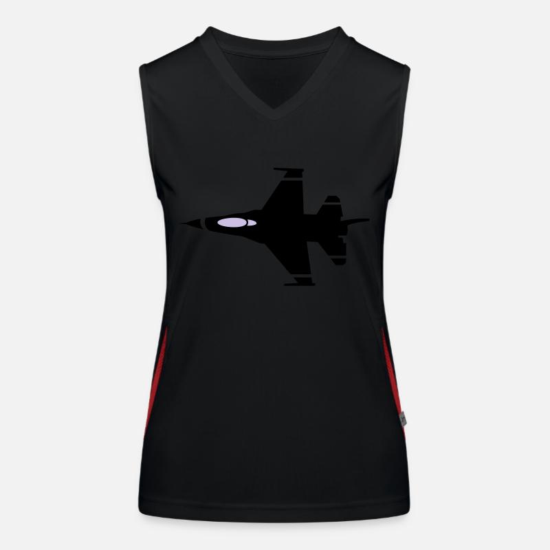 kampfjet Funktionelles Kontrast-Tank Top für Frauen