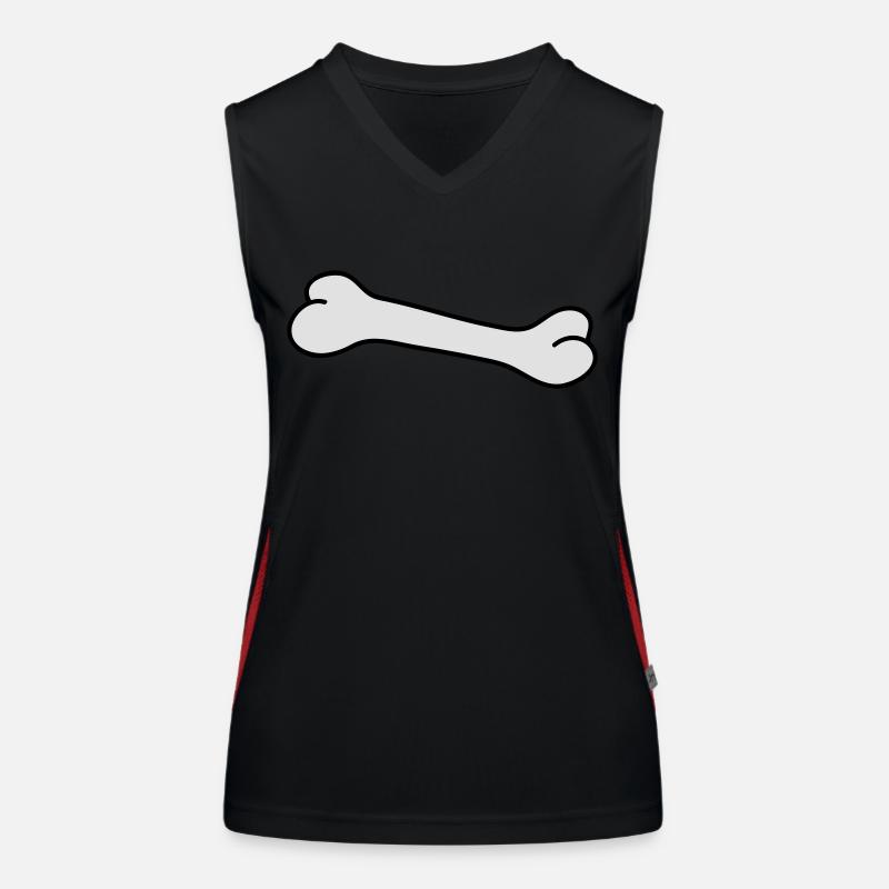 bone Débardeur respirant contrasté Femme