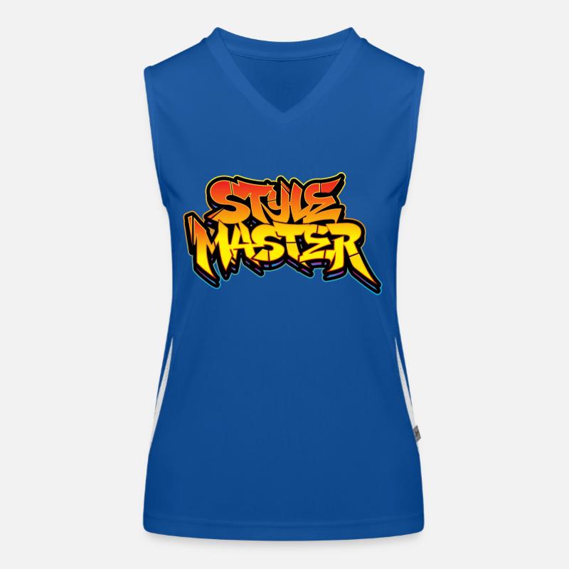 STYLE MASTER graffiti lettering Women's Functional Contrast Tank Top