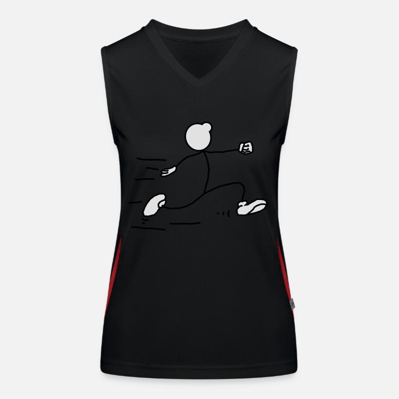 comic_laeufer Funktionelles Kontrast-Tank Top für Frauen