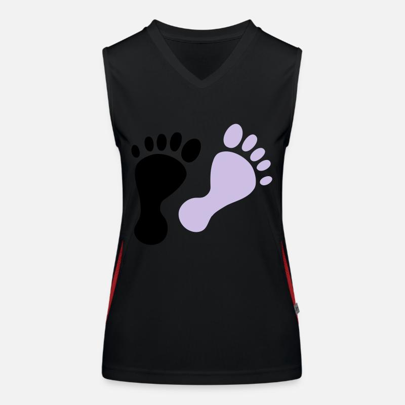 feet Women's Functional Contrast Tank Top