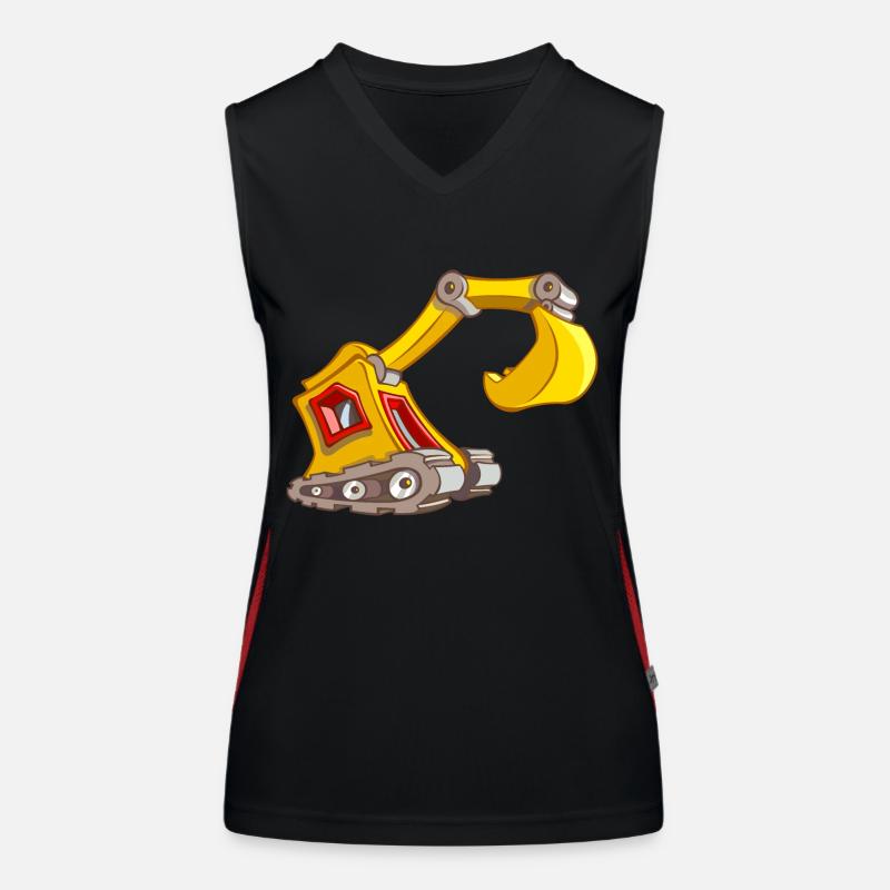 Baggerlader Funktionelles Kontrast-Tank Top für Frauen