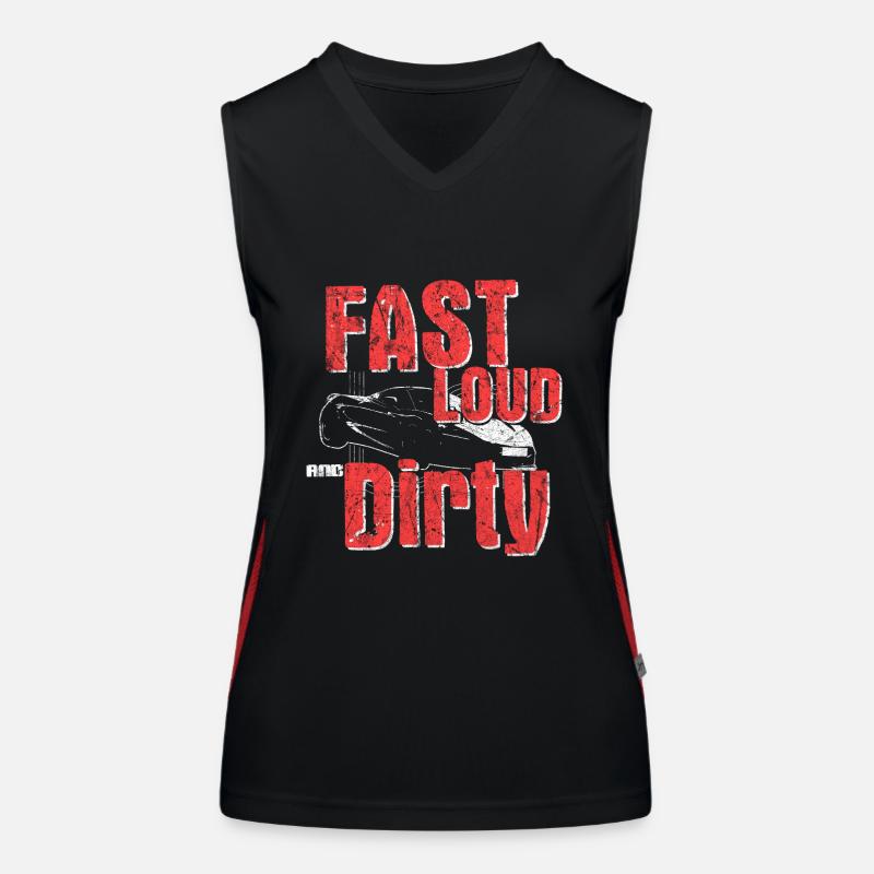 Auto Motor Geschenkidee Funktionelles Kontrast-Tank Top für Frauen