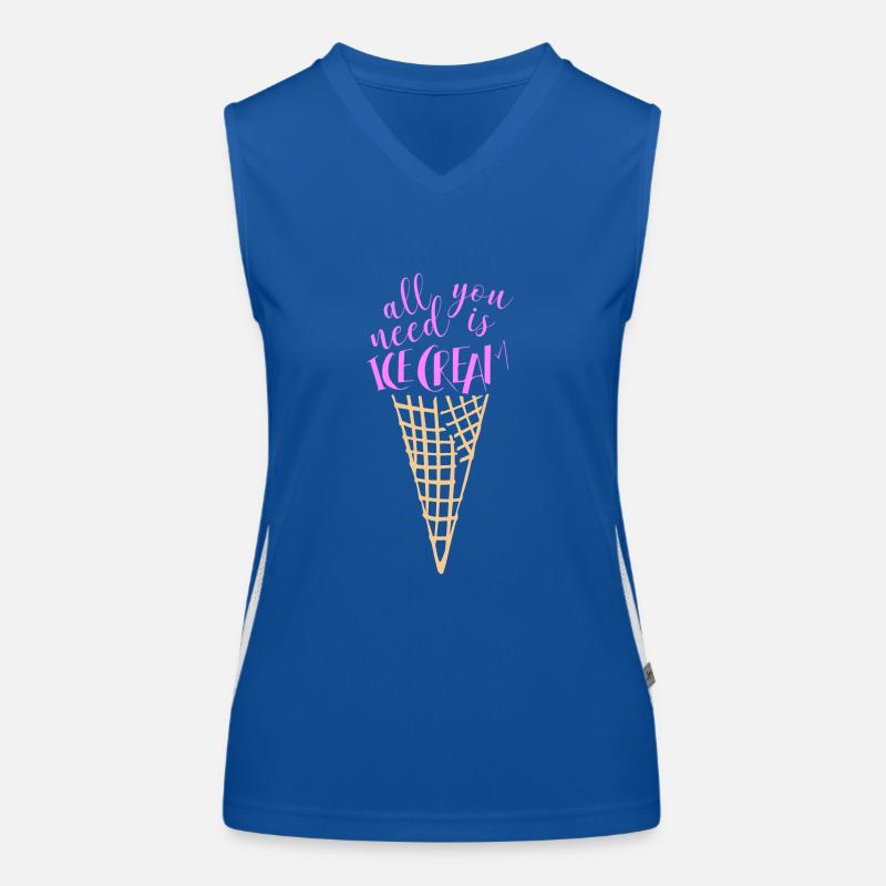Eis Eiscreme Sommer Geschenkidee Funktionelles Kontrast-Tank Top für Frauen
