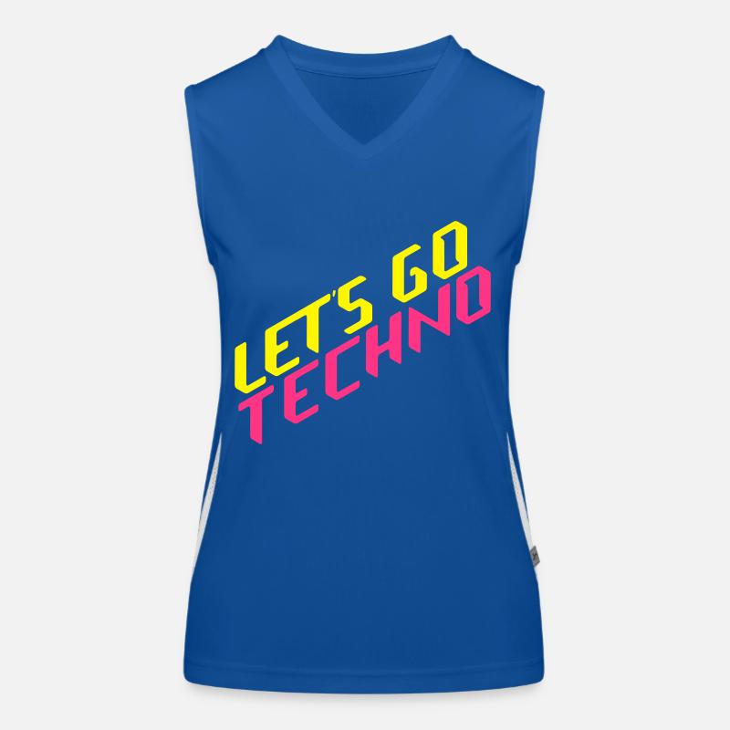 let's go techno Women's Functional Contrast Tank Top