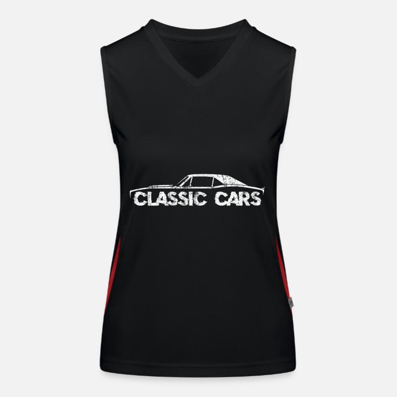 Auto Funktionelles Kontrast-Tank Top für Frauen