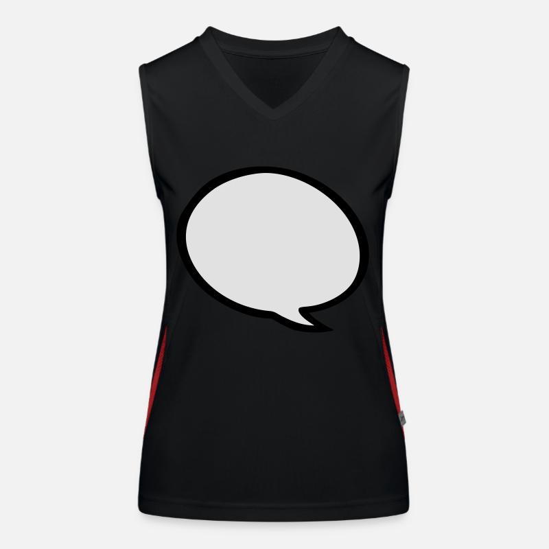 speech bubble Débardeur respirant contrasté Femme