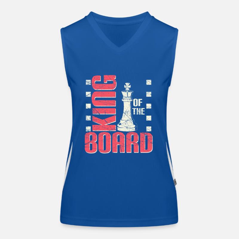 Chess saying Women's Functional Contrast Tank Top