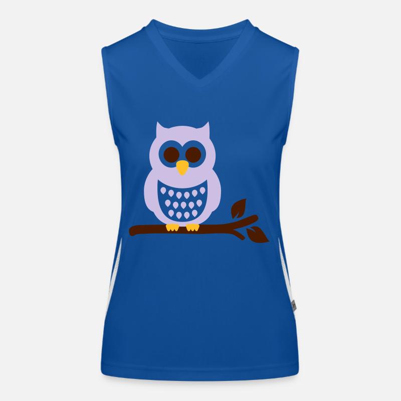Chouette Hibou Débardeur respirant contrasté Femme