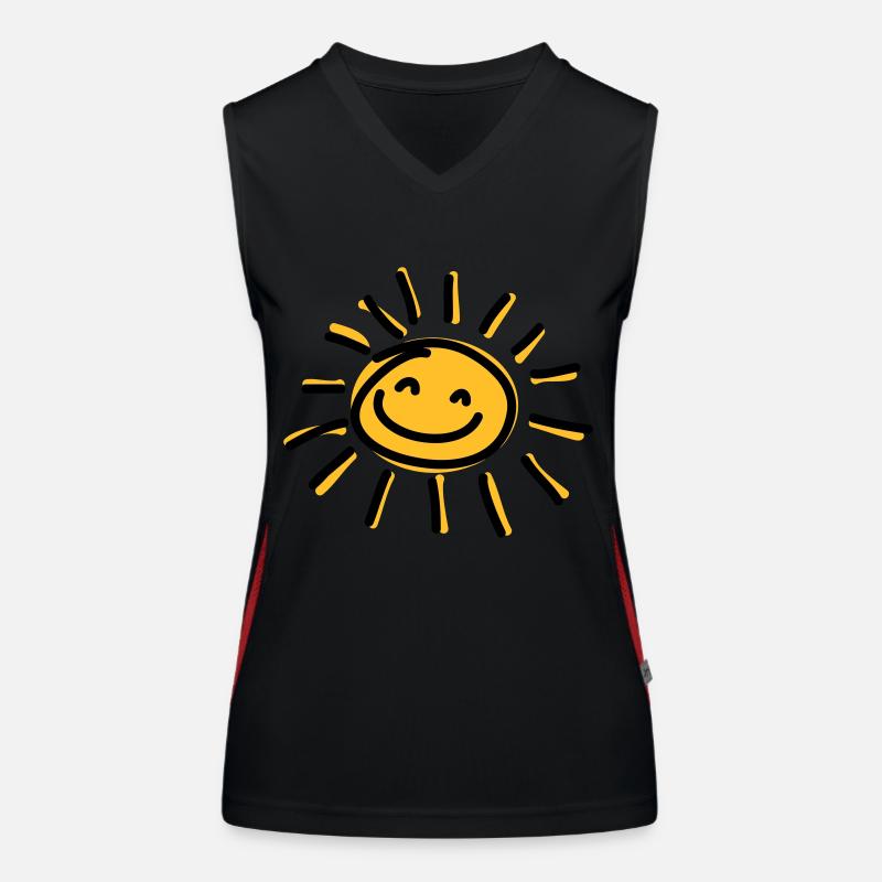 Sonne Funktionelles Kontrast-Tank Top für Frauen