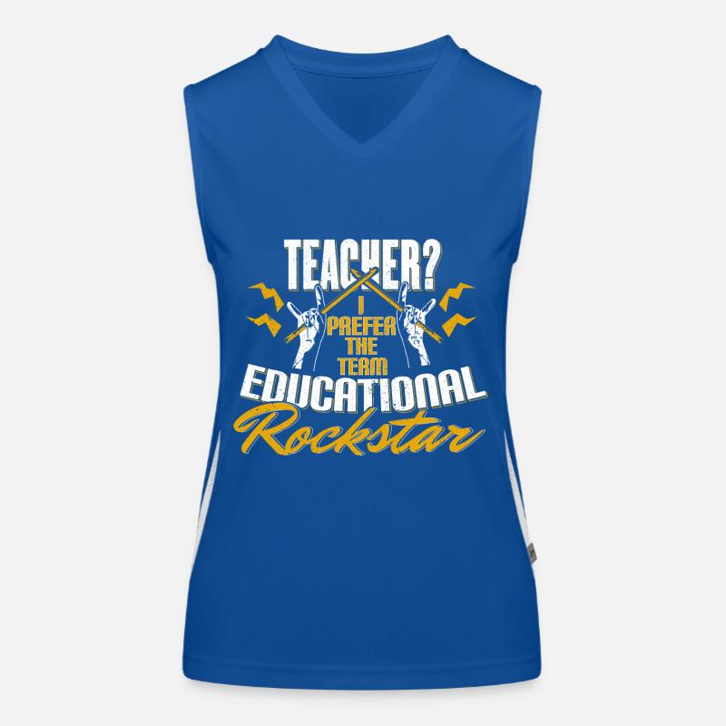 Schule Lehrer Lehrer Funktionelles Kontrast-Tank Top für Frauen