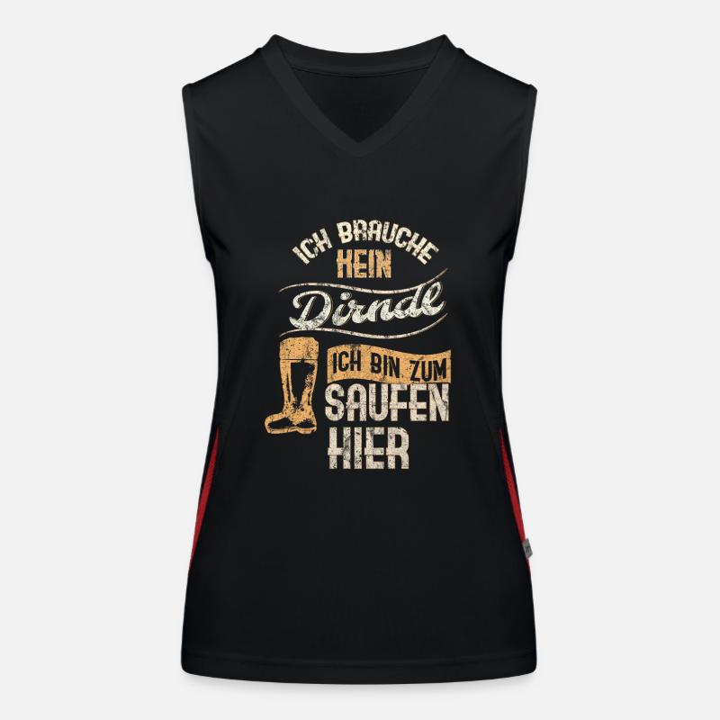Dirndl Funktionelles Kontrast-Tank Top für Frauen