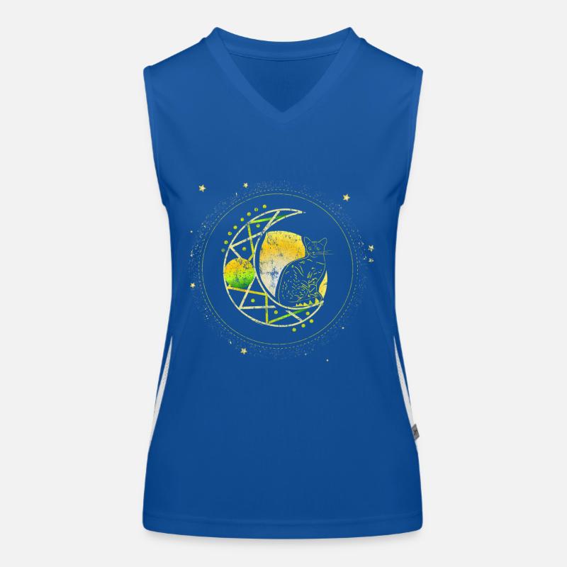 Katze Mond Funktionelles Kontrast-Tank Top für Frauen