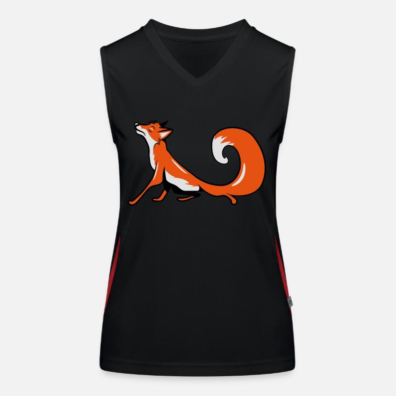 Fox funny vain Women's Functional Contrast Tank Top
