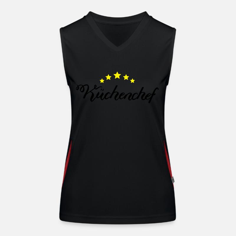 Küchenchef Funktionelles Kontrast-Tank Top für Frauen