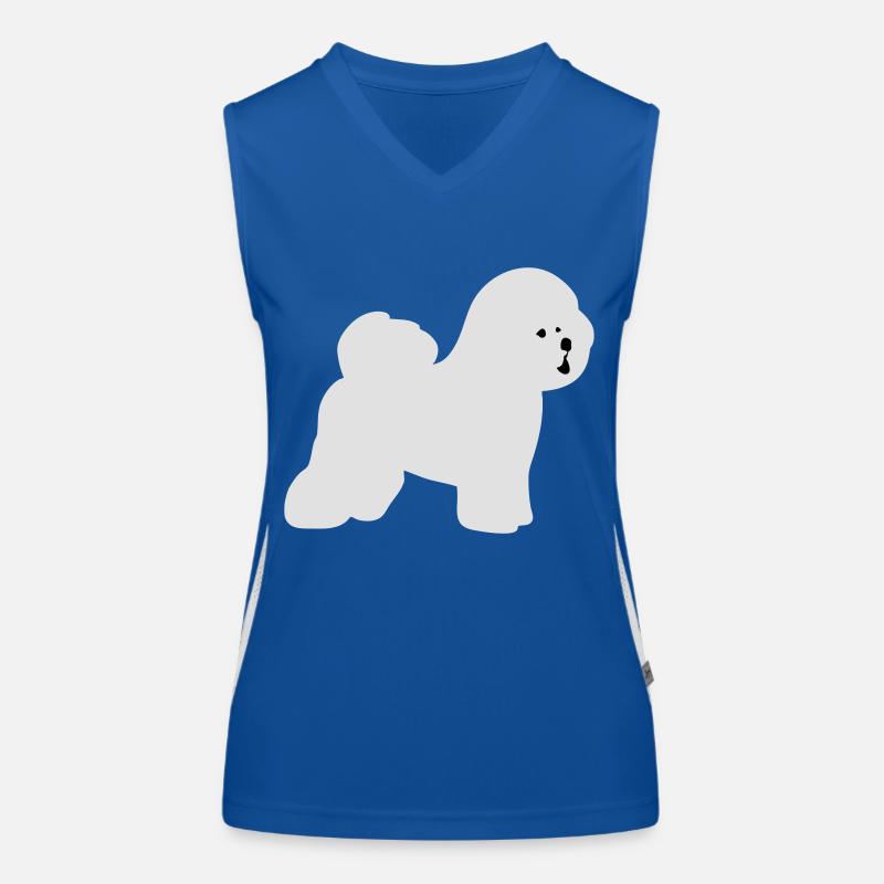 Bichon Frise Débardeur respirant contrasté Femme