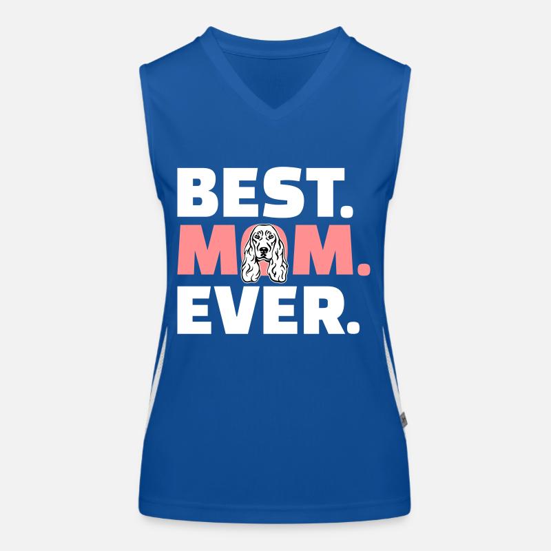 Cocker Spaniel Funktionelles Kontrast-Tank Top für Frauen