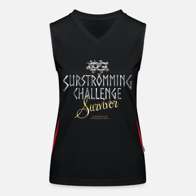 Surströmming Challenge Survivor Funktionelles Kontrast-Tank Top für Frauen