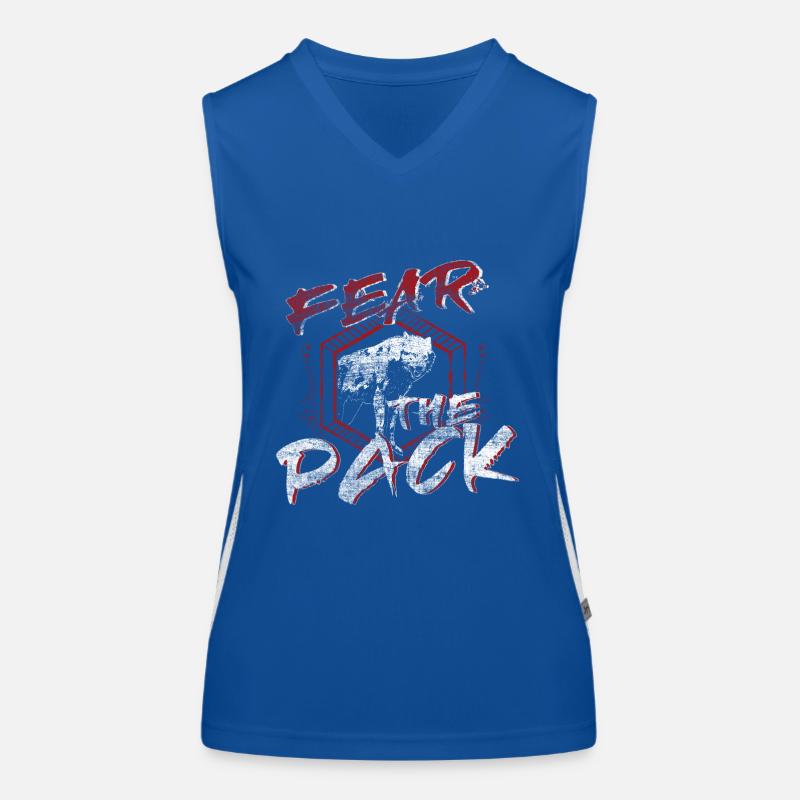 Wolf wolf pack Women's Functional Contrast Tank Top