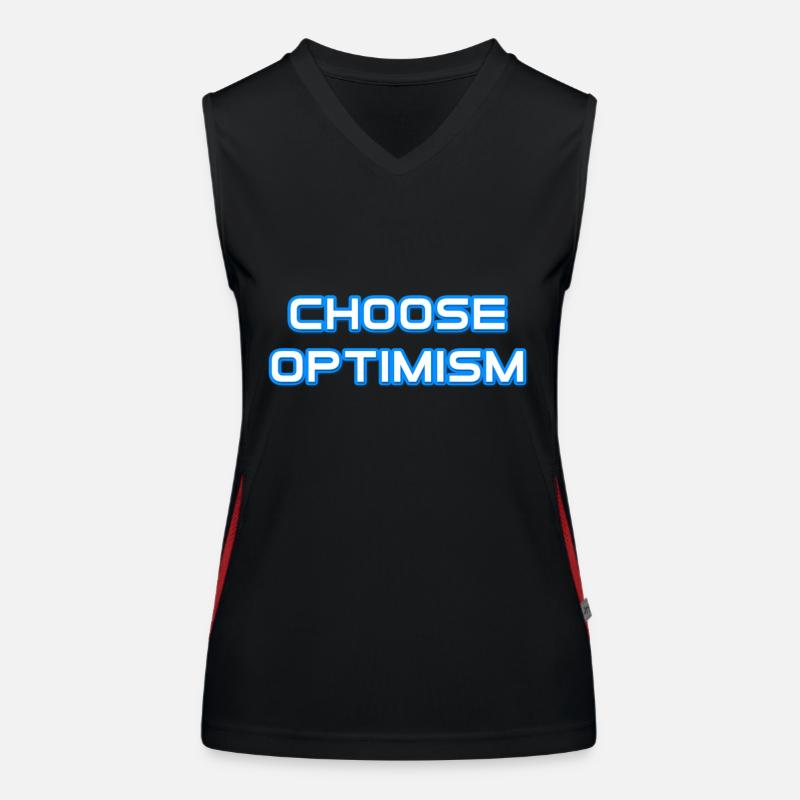 Choose optimism Women's Functional Contrast Tank Top