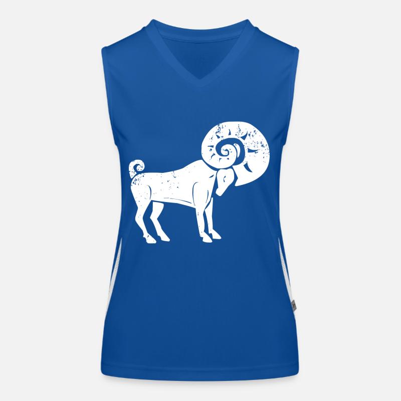 Sternzeichen Widder Funktionelles Kontrast-Tank Top für Frauen