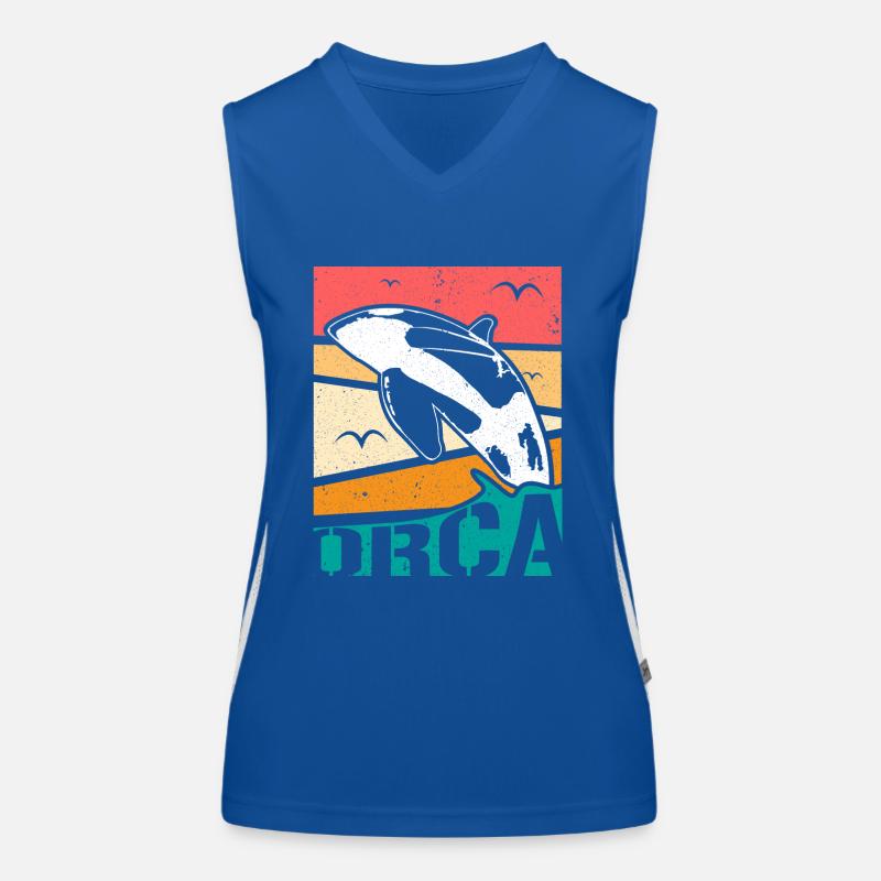 Idée de cadeau d’Orca Delfin Débardeur respirant contrasté Femme