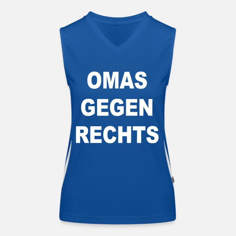 omas gegen rechts Funktionelles Kontrast-Tank Top für Frauen