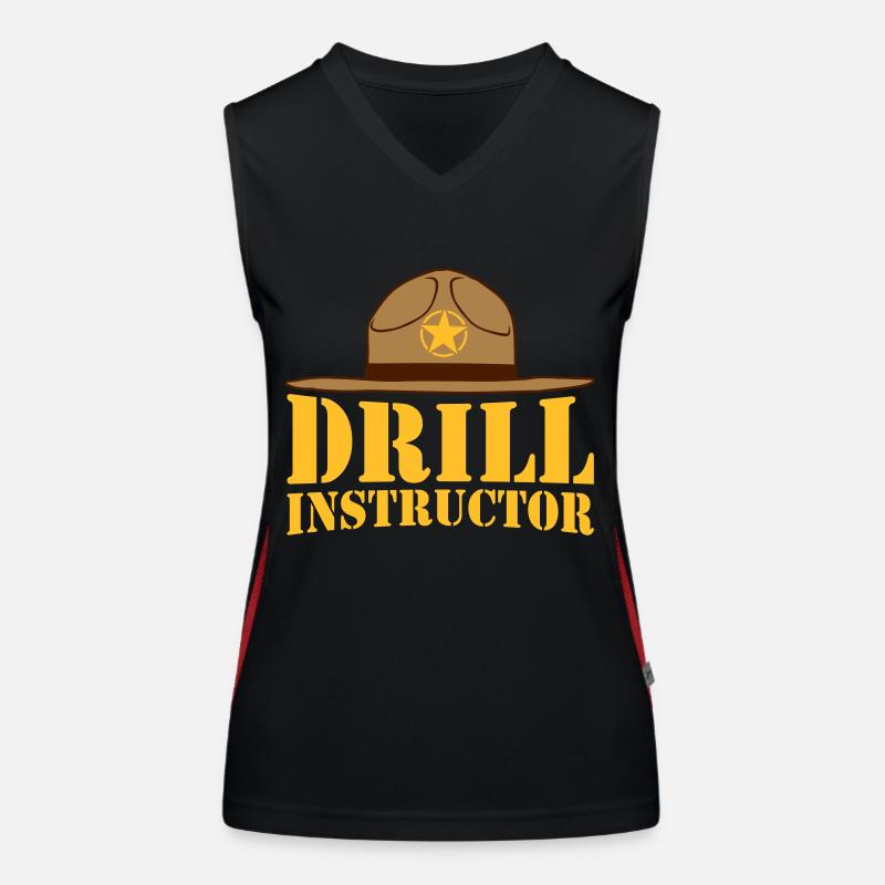 Drill Instructor Sheriff Funktionelles Kontrast-Tank Top für Frauen
