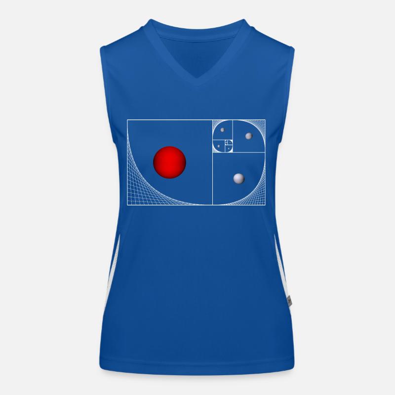 Fibonacci Snail Women's Functional Contrast Tank Top
