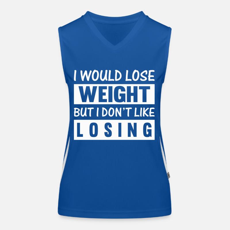 i would lose weight but i don't like losing Women's Functional Contrast Tank Top
