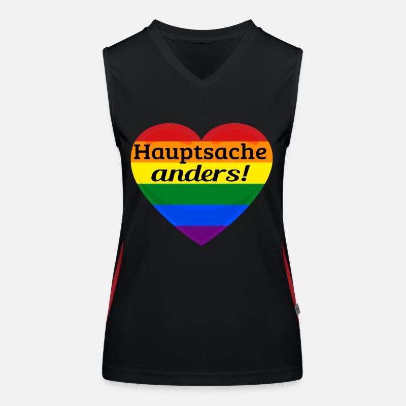 HAUPTSACHE ANDERS! Funktionelles Kontrast-Tank Top für Frauen