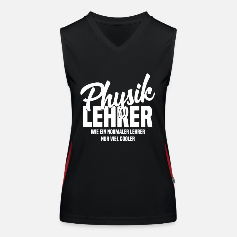 Physiklehrer - Wie ein normaler Lehrer nur cooler Funktionelles Kontrast-Tank Top für Frauen