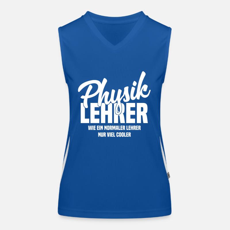 Physiklehrer - Wie ein normaler Lehrer nur cooler Funktionelles Kontrast-Tank Top für Frauen