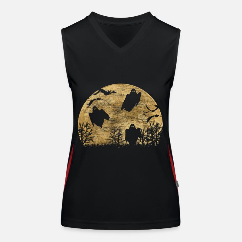 Halloween Ghost Ghost Gift Women's Functional Contrast Tank Top