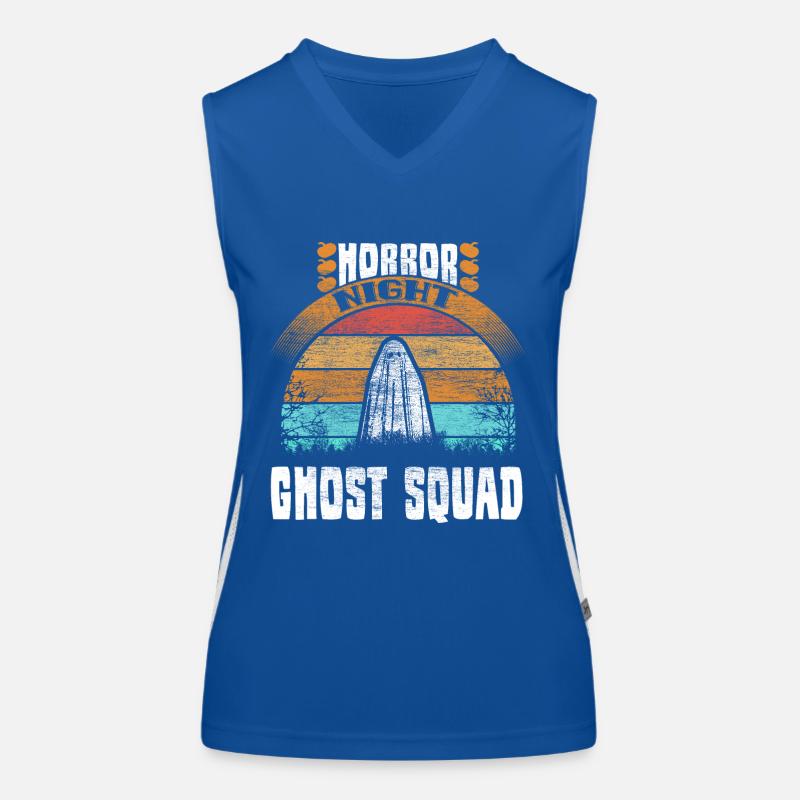 Halloween Geist Gespenst Spruch Geschenkidee Funktionelles Kontrast-Tank Top für Frauen