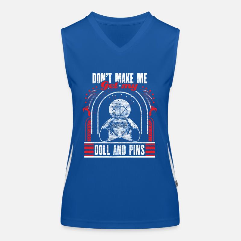 Voodoo Magic Horror Gift Idea Women's Functional Contrast Tank Top