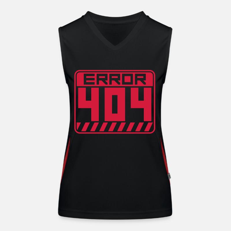 Schild Error 404 Warnung Funktionelles Kontrast-Tank Top für Frauen