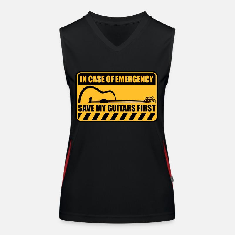 Save My Guitars First Funktionelles Kontrast-Tank Top für Frauen