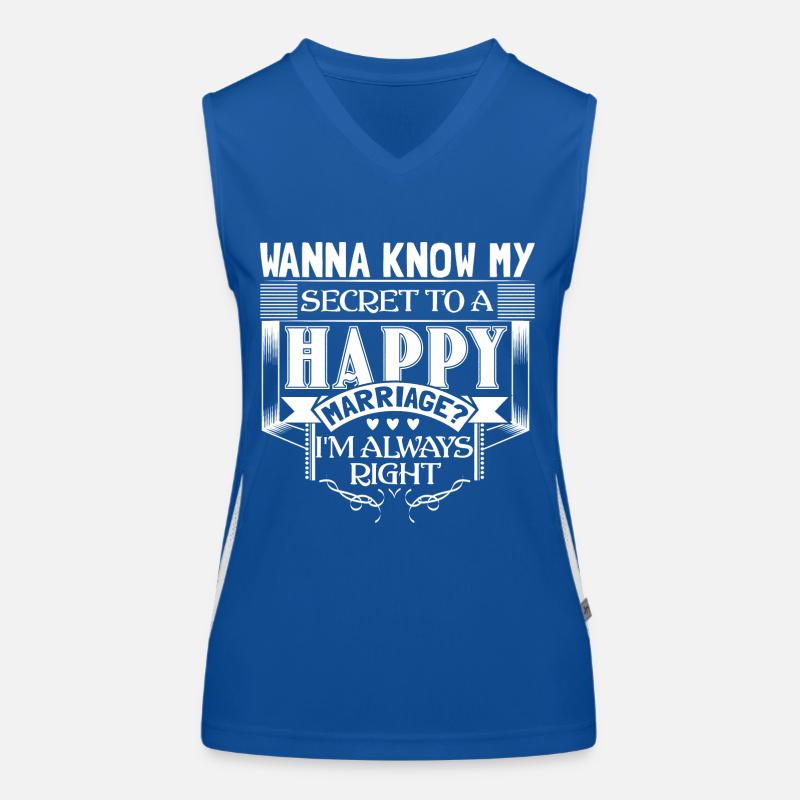 Ehe Ehefrau Hochzeitstag Geschenkidee Funktionelles Kontrast-Tank Top für Frauen