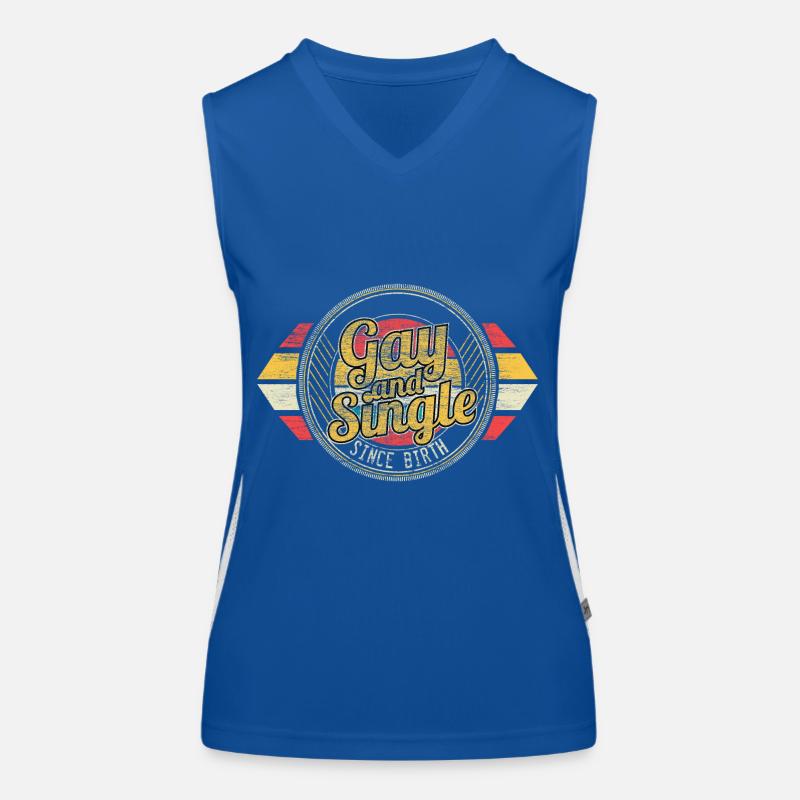 Lesbisch Single LGBT Funktionelles Kontrast-Tank Top für Frauen